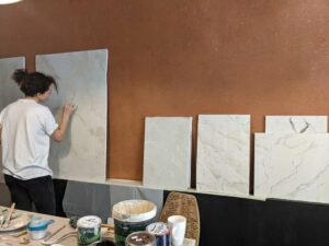 Rénovation à Grenoble : faux-marbre